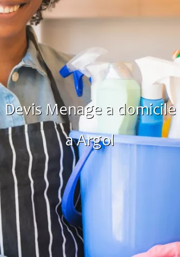 Devis Menage a domicile a Argol