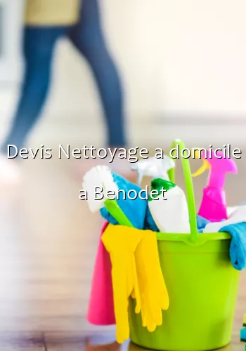 Devis Nettoyage a domicile a Benodet