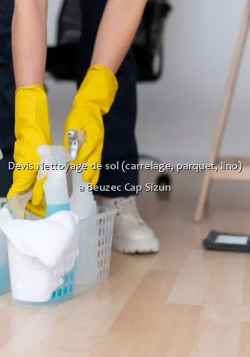 Devis Nettoyage de sol (carrelage, parquet, lino) a Beuzec Cap Sizun