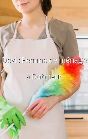 Devis Femme de ménage a Botmeur