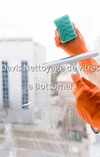 Devis Nettoyage de vitres a Botsorhel