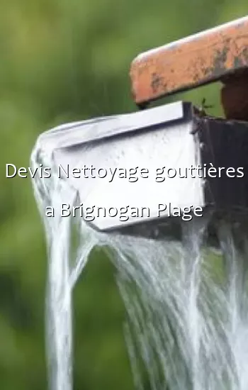 Devis Nettoyage gouttières a Brignogan Plage