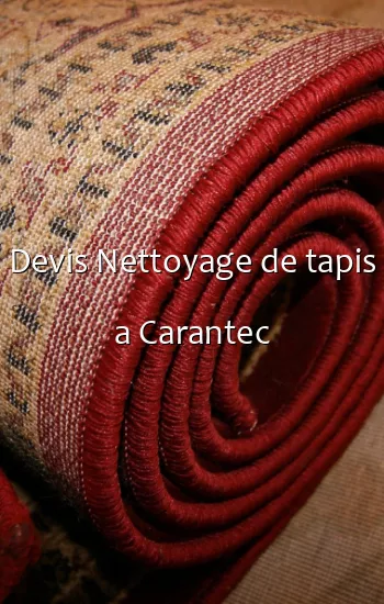 Devis Nettoyage de tapis a Carantec