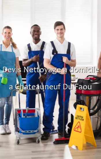 Devis Nettoyage a domicile a Chateauneuf Du Faou