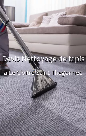 Devis Nettoyage de tapis a Le Cloitre Saint Thegonnec
