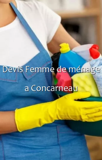 Devis Femme de ménage a Concarneau