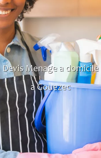 Devis Menage a domicile a Gouezec