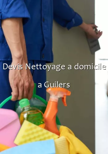 Devis Nettoyage a domicile a Guilers
