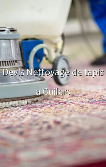 Devis Nettoyage de tapis a Guilers