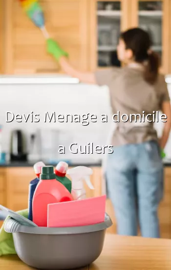 Devis Menage a domicile a Guilers