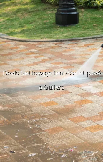Devis Nettoyage terrasse et pavé a Guilers