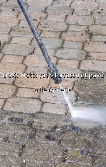 Devis Nettoyage terrasse et pavé a Ile Molene