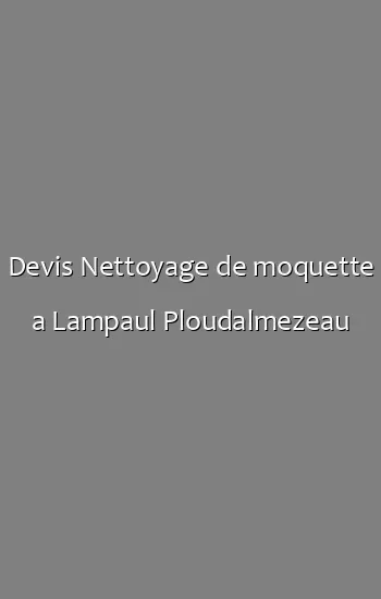 Devis Nettoyage de moquette a Lampaul Ploudalmezeau