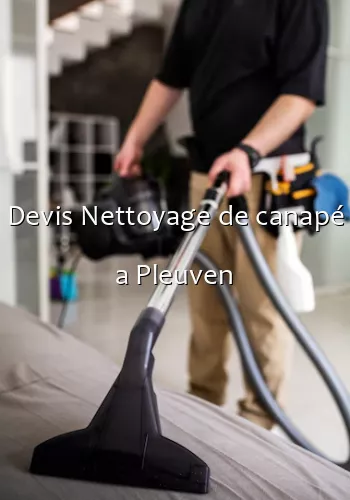 Devis Nettoyage de canapé a Pleuven