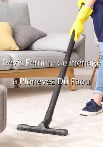 Devis Femme de ménage a Plonevez Du Faou