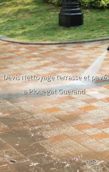 Devis Nettoyage terrasse et pavé a Plouegat Guerand