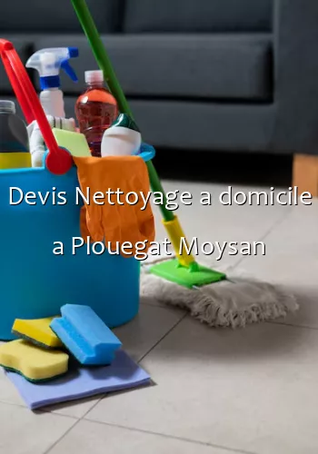 Devis Nettoyage a domicile a Plouegat Moysan