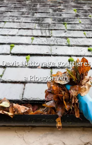 Devis Nettoyage gouttières a Plougonven
