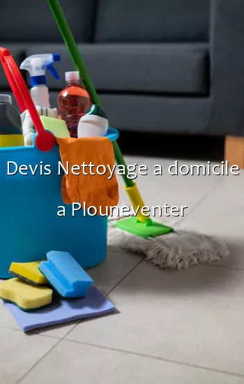 Devis Nettoyage a domicile a Plouneventer