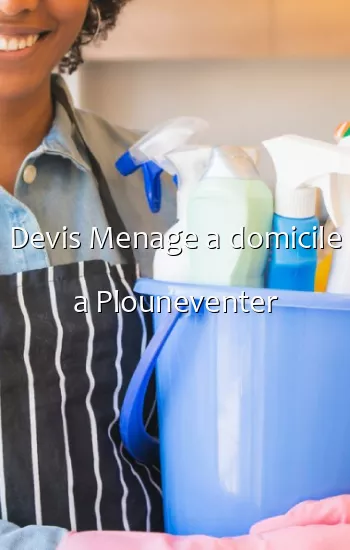 Devis Menage a domicile a Plouneventer