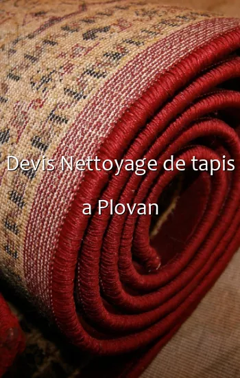 Devis Nettoyage de tapis a Plovan