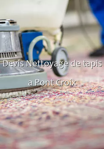 Devis Nettoyage de tapis a Pont Croix