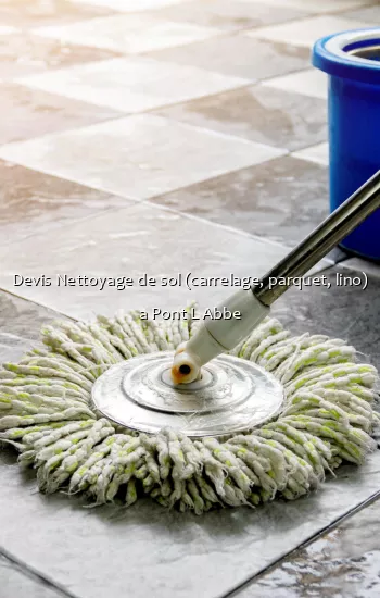 Devis Nettoyage de sol (carrelage, parquet, lino) a Pont L Abbe