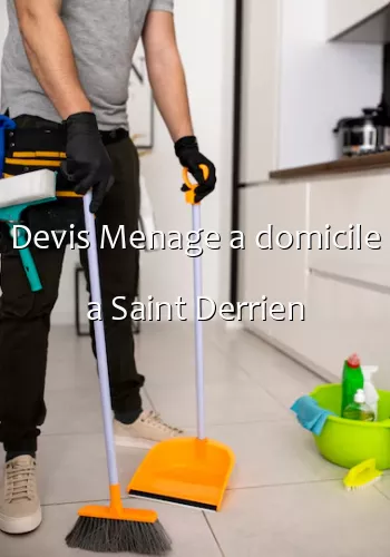 Devis Menage a domicile a Saint Derrien