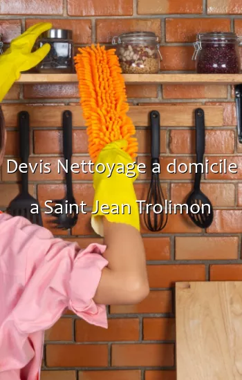 Devis Nettoyage a domicile a Saint Jean Trolimon