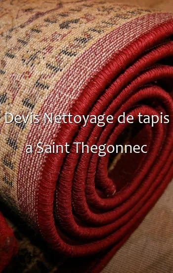 Devis Nettoyage de tapis a Saint Thegonnec