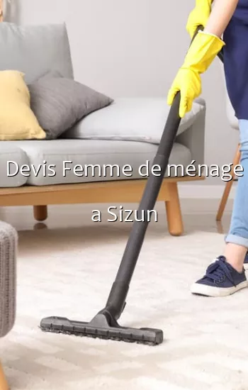 Devis Femme de ménage a Sizun