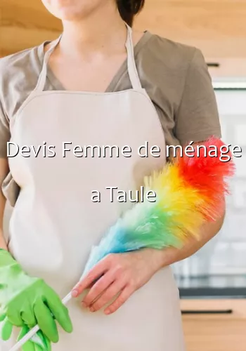 Devis Femme de ménage a Taule