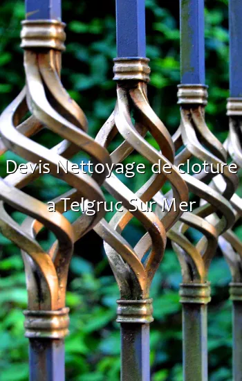 Devis Nettoyage de cloture a Telgruc Sur Mer
