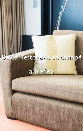 Devis Nettoyage de canapé a Treflez