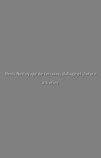 Devis Nettoyage de terrasse, dallage et cloture a Treflez