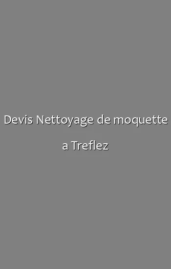 Devis Nettoyage de moquette a Treflez