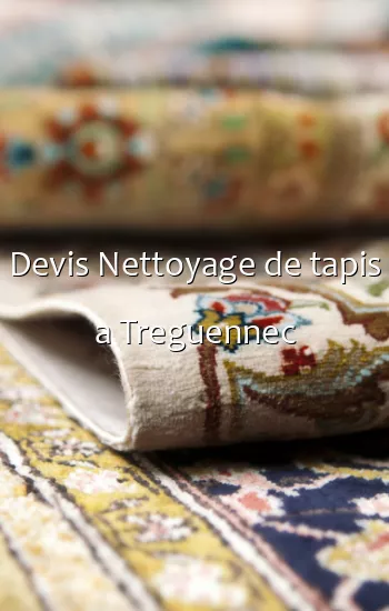 Devis Nettoyage de tapis a Treguennec