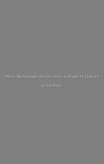 Devis Nettoyage de terrasse, dallage et cloture a Trezilide