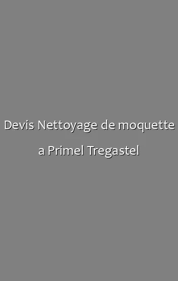 Devis Nettoyage de moquette a Primel Tregastel