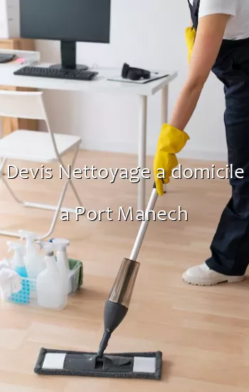 Devis Nettoyage a domicile a Port Manech